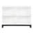 White Finish Bookcase Wooden Furniture 1Pc