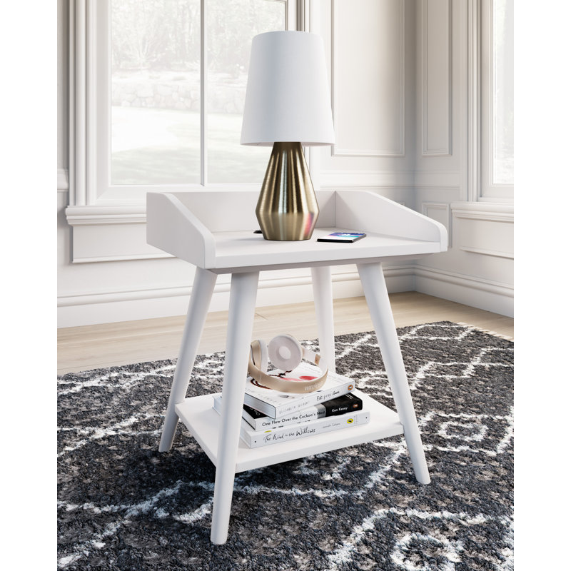 Elyssa End Table, White