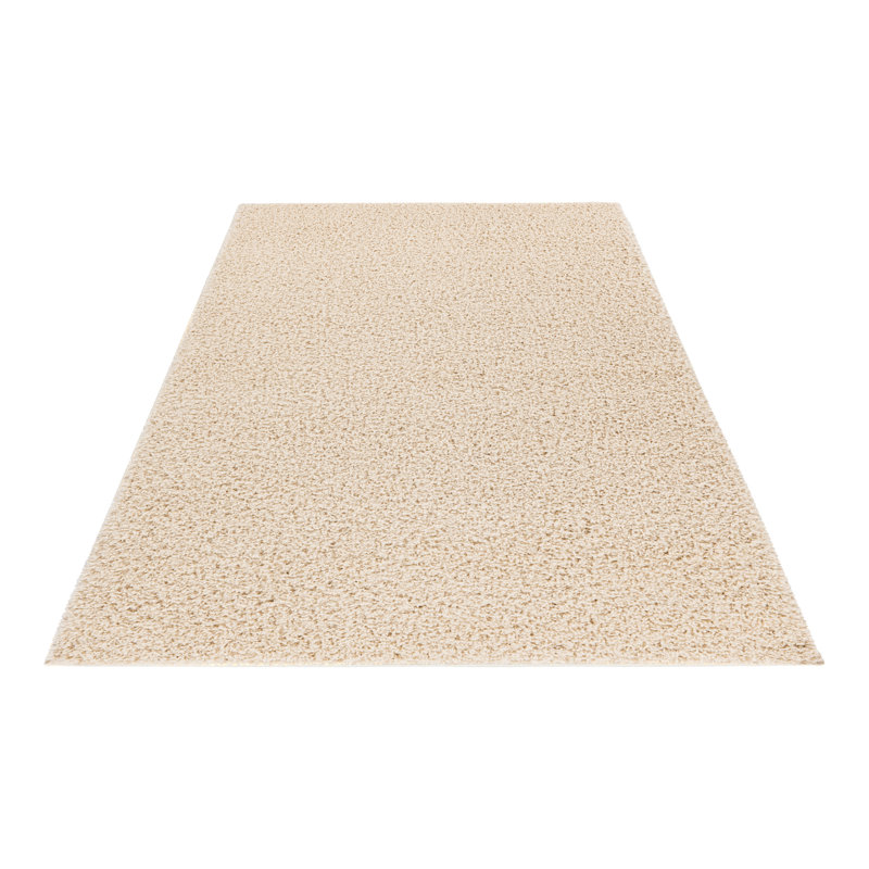 Twist Solid Colour Area Rug, Rectangular 160 x 230cm, Cream