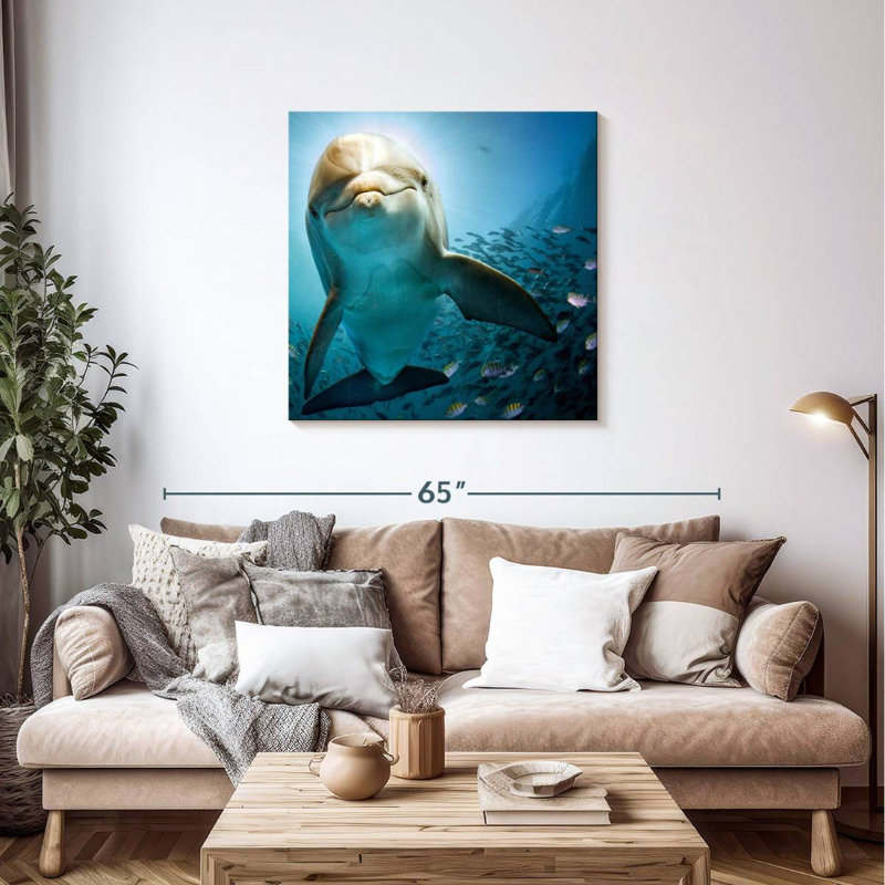 Brampt Curious Dolphin, 36" H x 36" W