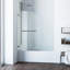 Porte de baignoire sans cadre à charnières l 34 po x H 57,38 po Orion-14229181