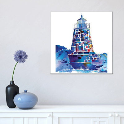 Castle Hill Newport Lighthouse 1 Piece Wrapped Canvas Wall Art