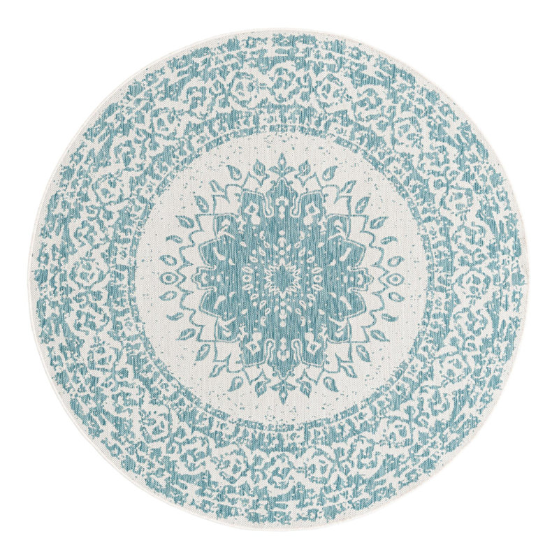 Tapis laminé orné, Rond 6 pi 1 po