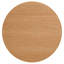 Table basse ronde en chêne avec placage en bois de 27,56 pouces (table basse seulement, sans chaises)-1581570899