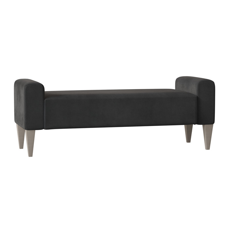 Sudbury Upholstered Bench, Akiko Graphite Performance 5534-011, Blanca