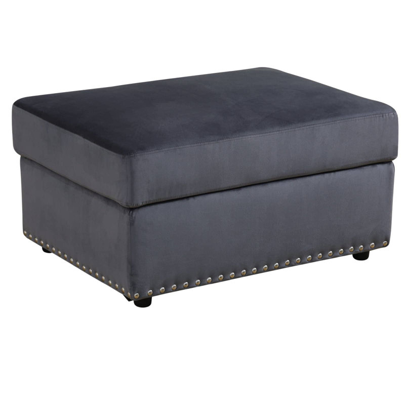 Repose-pieds doux en microfibre Artisan