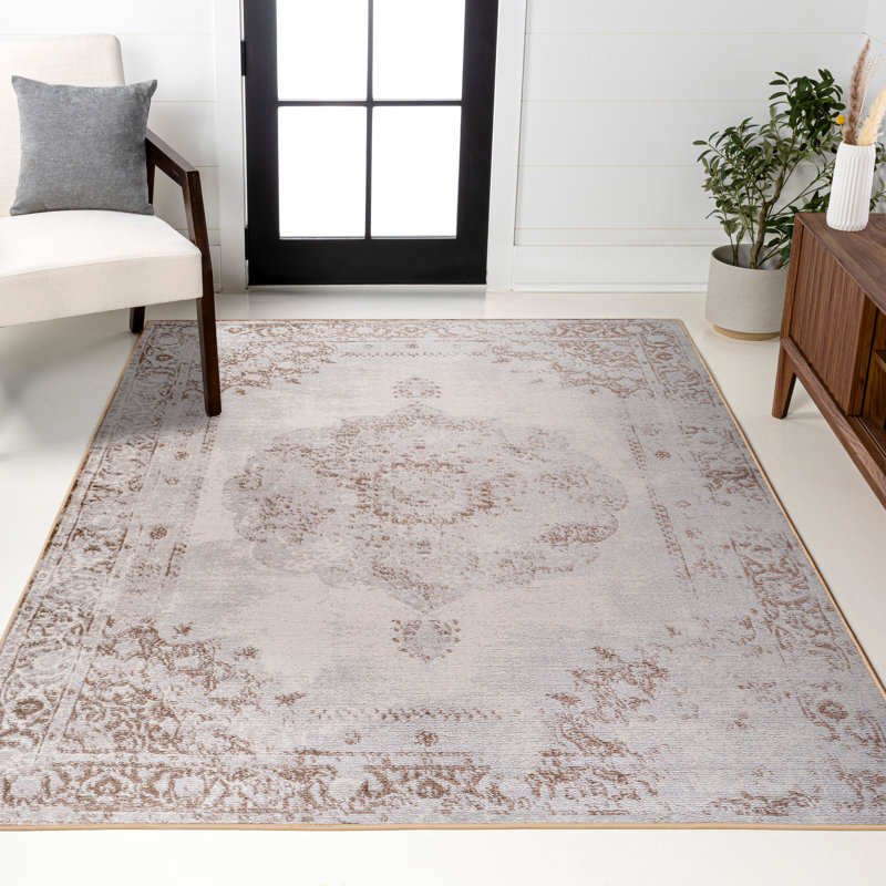 Tapis brun / crème Tyne Cottage, Rectangle 3 pi x 5 pi