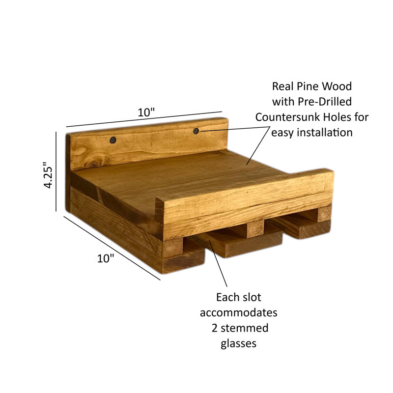 Porte-bouteilles Cask & Timber, 10 pouces, Chêne doré
