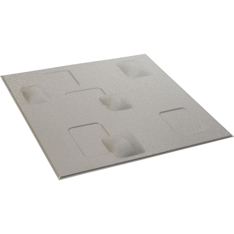 Panneau mural 3D décoratif Swindon EnduraWall, Beige fumé satiné UltraCover