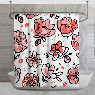 Rideau de douche Floral