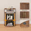 Table d'appoint ronde Adalynn avec rangement