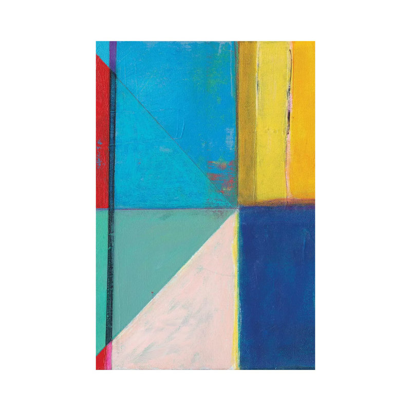 Colorful Geometrics II by Jodi Fuchs - Wrapped Canvas Painting, 20.32 cm H x 30.48 cm W
