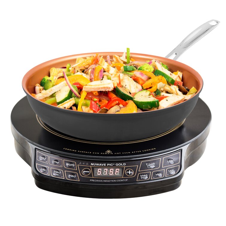 NuWave Precision Induction Cooktop Flex with 9 Fry Pan 