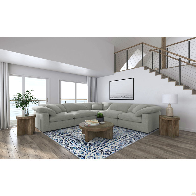 Canapé modulaire rembourré 5 pièces Segoura
