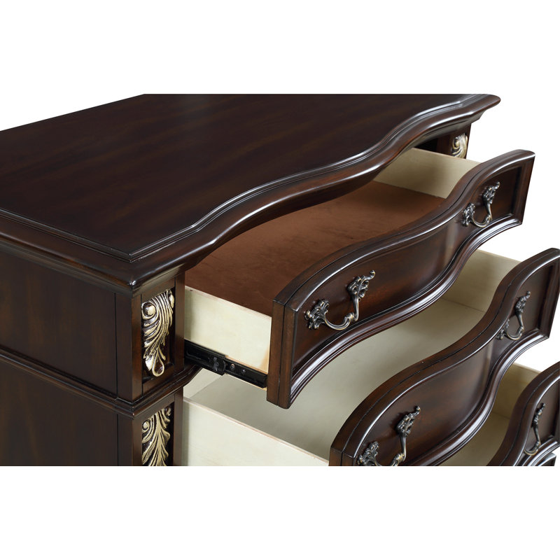 Maximus 6-Drawer Wood Chest in Madeira