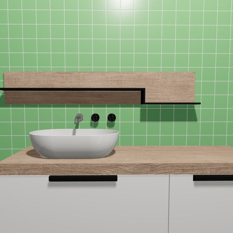 Torch Song 4'' W x 4'' L Glass Singular Tile, Lime