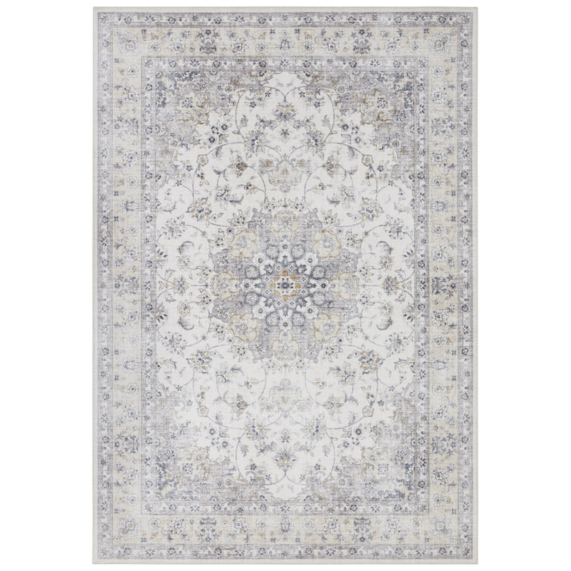 Nain Tufted Light Grey Rug, Rectangle 80 x 150cm
