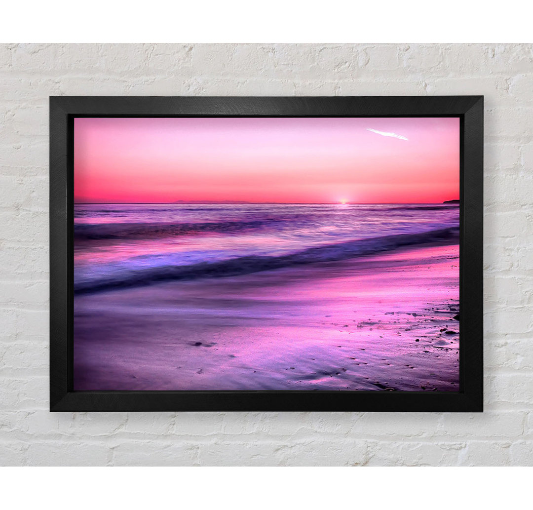 Gerahmtes Wandbild Sunset Dana Point San Clemente California