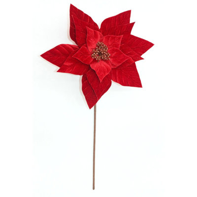 Christmas Poinsettia Pick