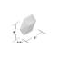 Hedron 4" x 5" Straight Edge Ceramic Singular Wall Tile-1056842228