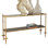 Gold Chiseled Console-Black Granite