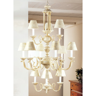 Lustre classique/traditionnel 12 lumières ombrées Innsbrook