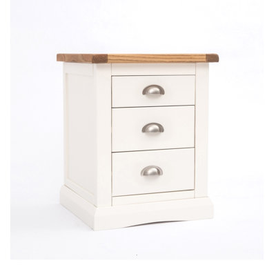 Eamon 45cm W Solid + Manufactured Wood Bedside Table