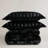 3 PCS King/Cal King Solid Faux Fur Comforter Mini Set Black