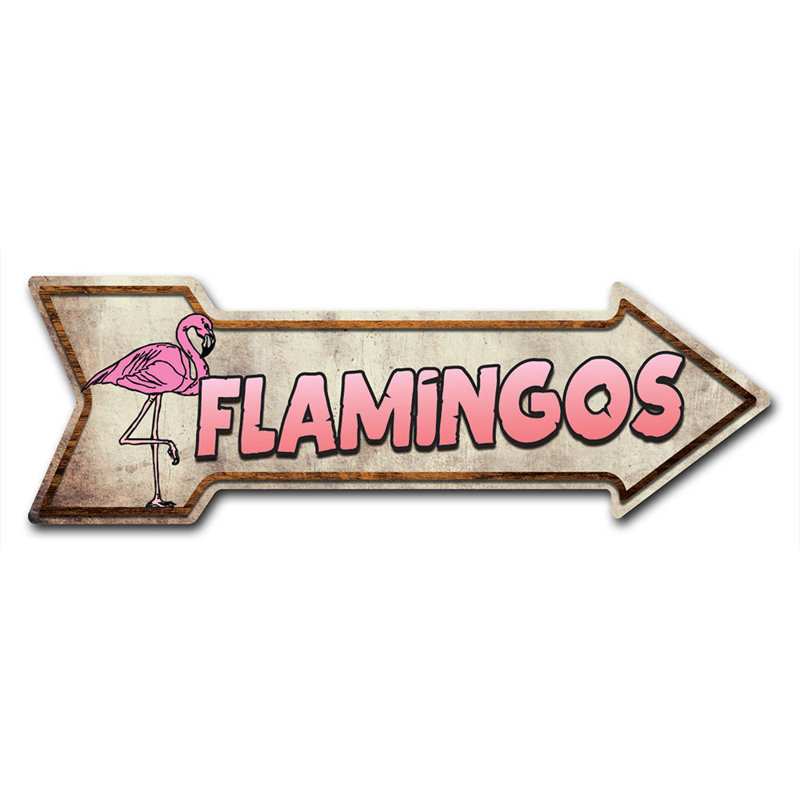 Panneau flamants roses