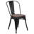 Kewaunee Metal Stackable Chair with Wood Seat-1921678921