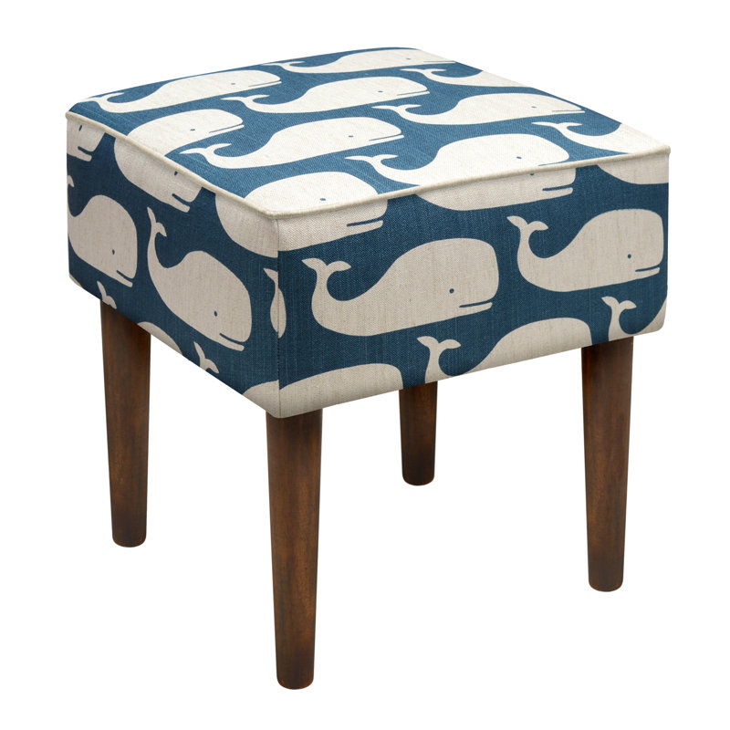 Tabouret d'appoint moderne Whales, Bleu marine