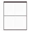 Eurolite l 60 po x H 74 po Porte de douche coulissante sans cadre en bronze huilé avec verre transparent de 3/8 po (10 mm) d'épaisseur-50217632