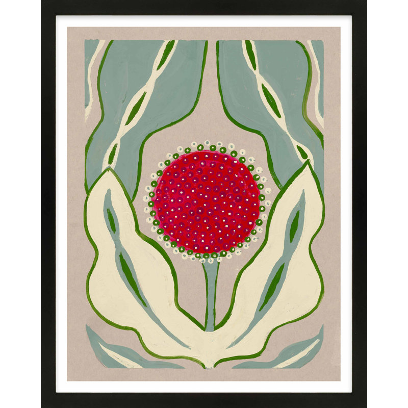 «Enette Magical Poppy 2» par Andrea Stokes - impression d'un seul cadre, Papier avec cadre noir