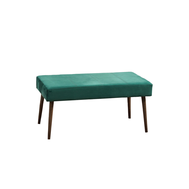 Banc rembourré Wellard, Vert / Brun
