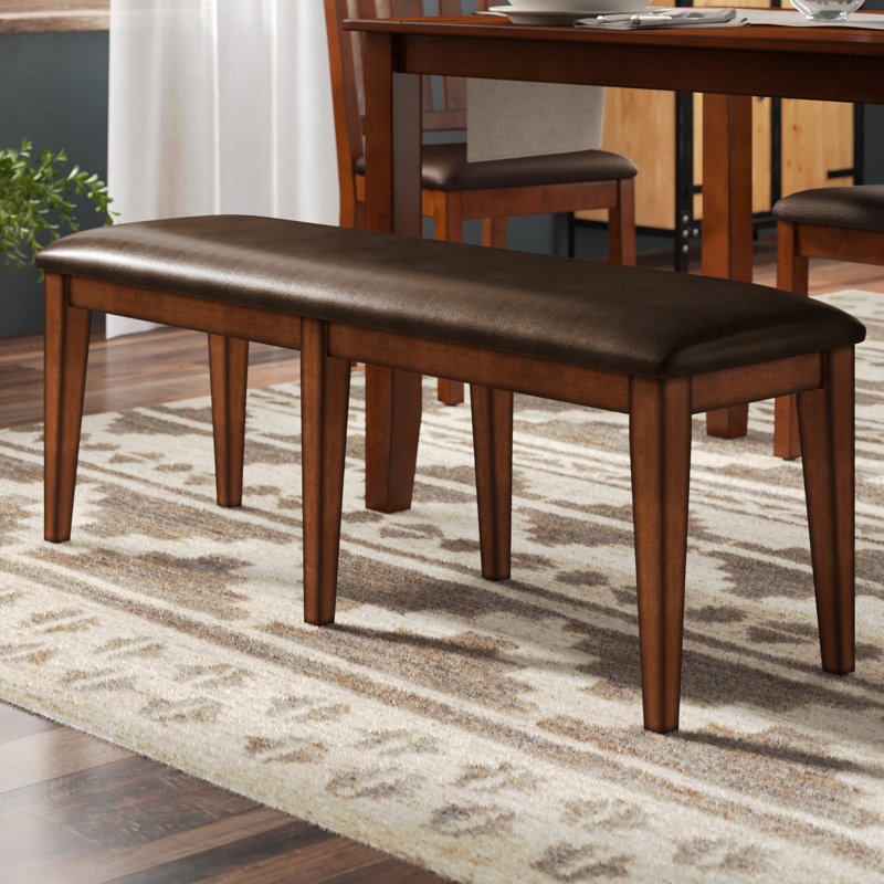 Darcie Polyvinyl Chloride (PVC) Upholstered Bench