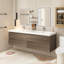 Meuble-lavabo double 70,87 po avec plateau en résine K rafia-1799136126