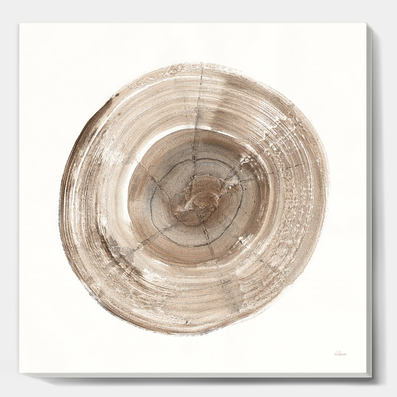 «Circle Natural Elements II», reproduction d'art sur toile tendue, H 16 po x l 16 po x P 1 po