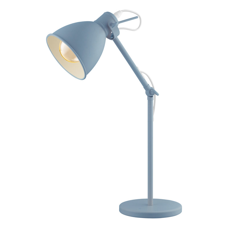 Jakob Metal Desk Lamp, Pastel Light Blue