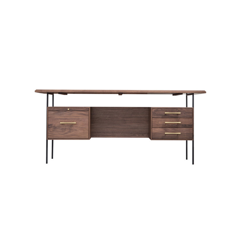 Modern minimalist style desk, 30.71" H x 70.87" W x 27.56" D