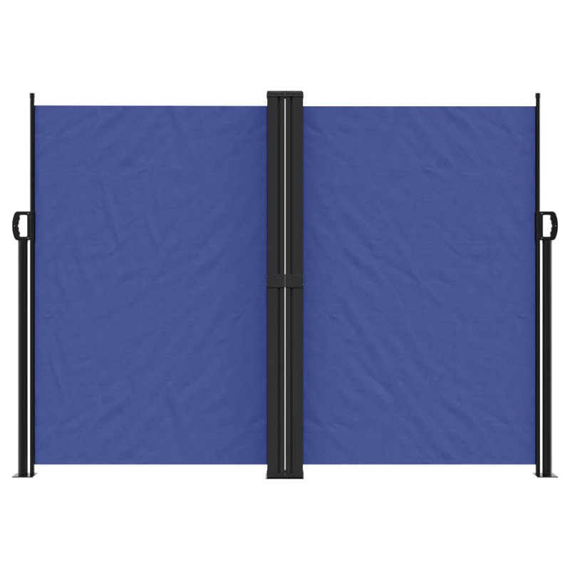 Symple Stuff Retractable Side Awning, Blue, 180cm H x 1200cm W