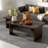 Modern Rectangle Coffee Table Set With Modular L-shape Design-301535608