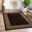 Greek-Key Brown Beige Non-Slip Polypropylene Area Rug — Washable Door Mat & Hallway Runner for Living Room, Kitchen & Bedroom-1076215115