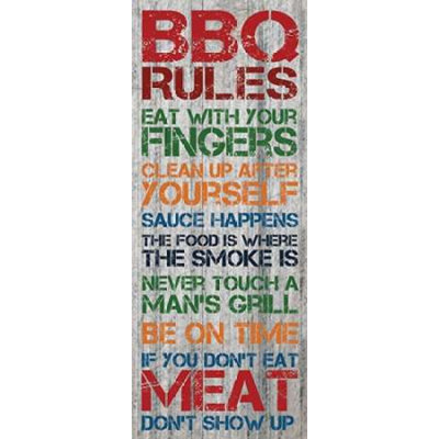 Posterazzi " BBQ Rules 3 "