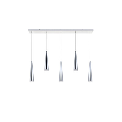 Luminaire suspendu en forme de goutte DEL à 5 lumières Gaelle