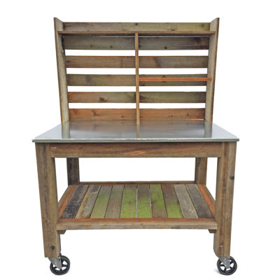 Ascencio Rectangular Metal Outdoor Buffet & Console Table