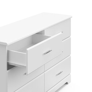 Storkcraft Brookside 6 Drawer Double Dresser & Reviews | Wayfair