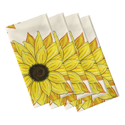 Leocadia Polyester Floral Square Napkin