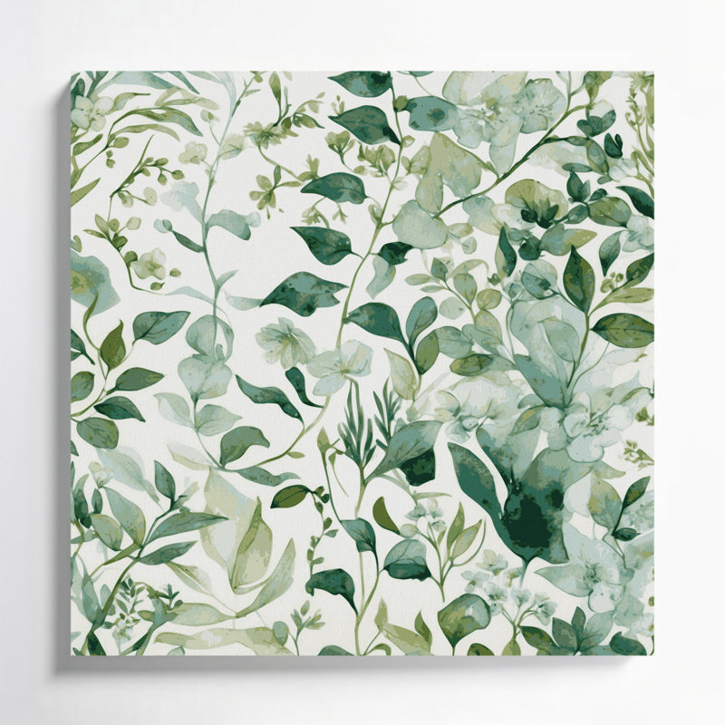 Aquarelle sur toile 88, art mural beige sur toile