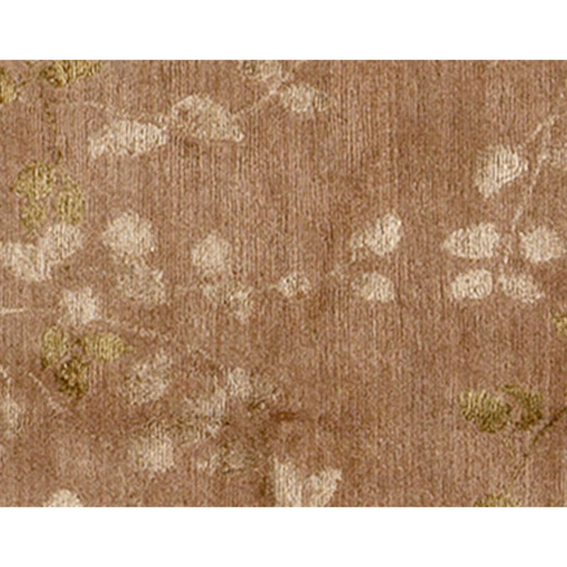 Hand Knotted Wool Area Rug in Peach