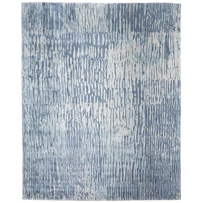 Lenda Modern Abstract Blue Area Rug